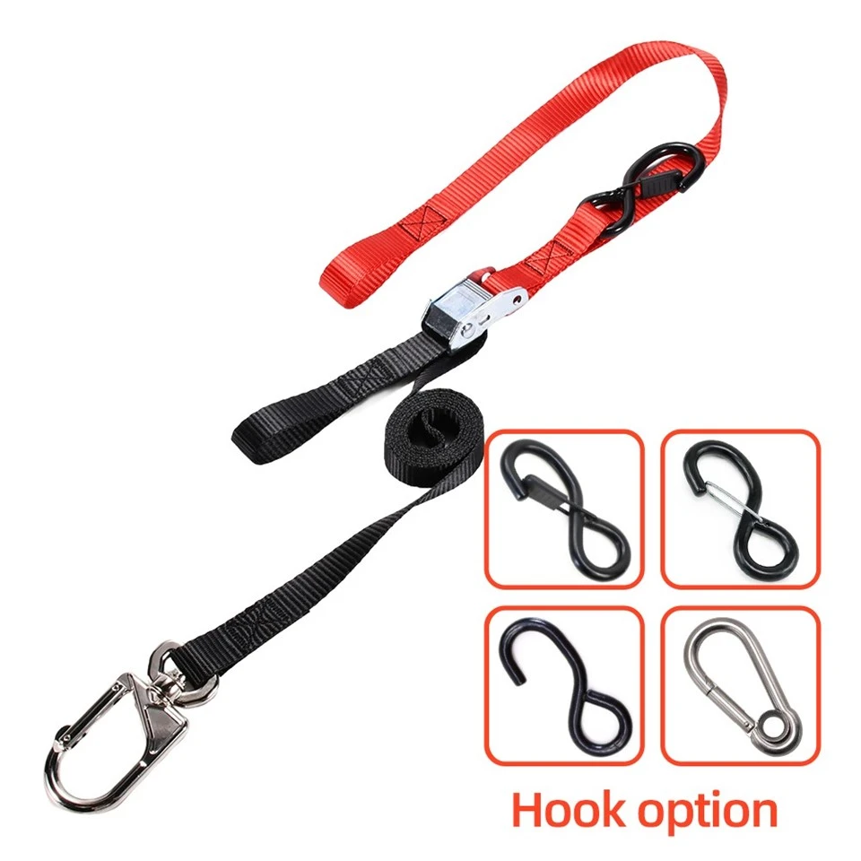1 Inch Motorcycle Tie Downs With Universal Swivel Carabiner Hook suppliers