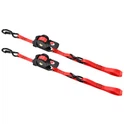 1 "X 10FT Motosiklèt Retractable Ratchet Mare desann senti ak entegre Bouk mou