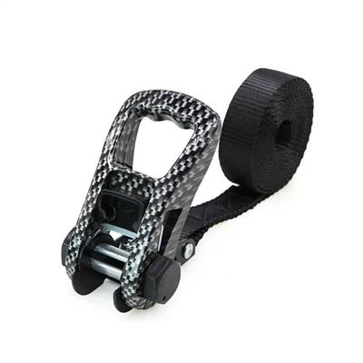 1 Pous Carbon Fib elikoptè Modèl Nwa E kouvwi Ratchet Strap Tie Strap Tensioner Tie Desann
