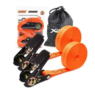 2 Pcs mare desann nouvo konsepsyon lashing senti Belt Ratchet espageti pou kontwòl kago