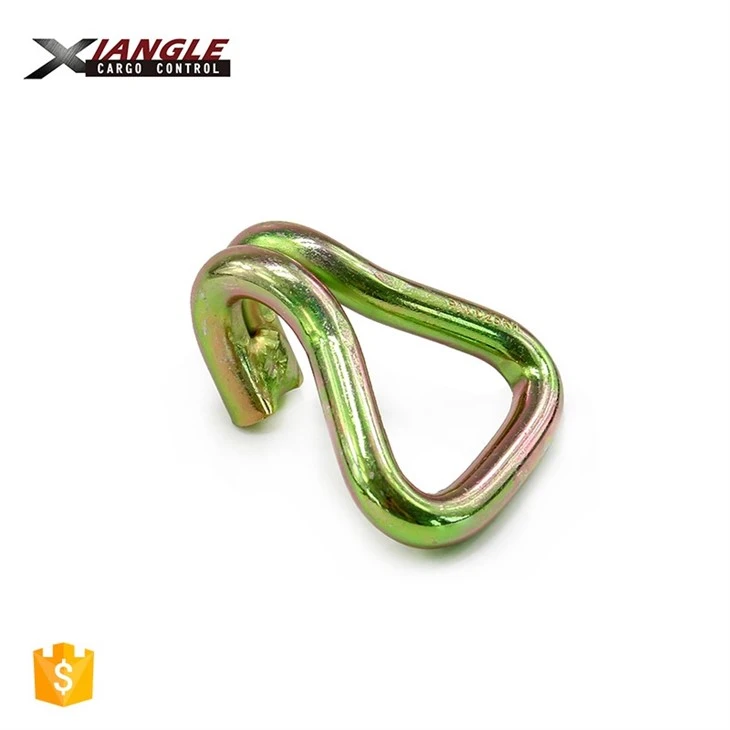 5T Cargo Lashing Ratchet Belt Buckle Double J Hook