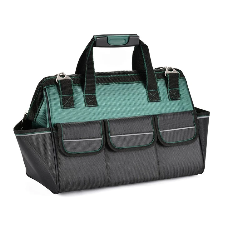 Wide Mouth Tool Bag, 1680D Waterproof W/Shoulder Strap